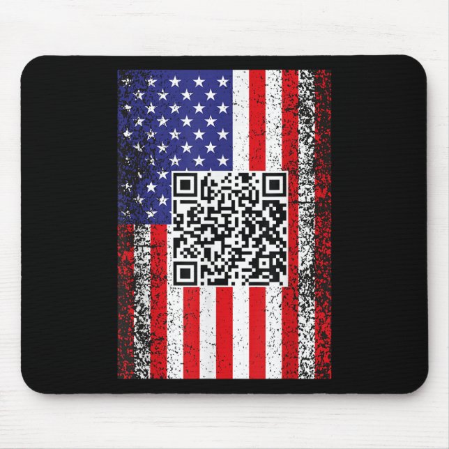 Funny Qr President Trump Code Dance  Mouse Pad (Front)