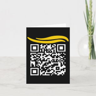 Funny Qr President Trump Dance Code 1  Card