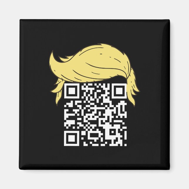 Funny Qr President Trump Dance Code 2  Magnet (Front)