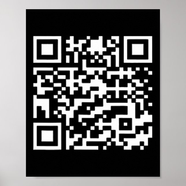 Funny Qr President Trump Dance Code 2  Poster (Front)