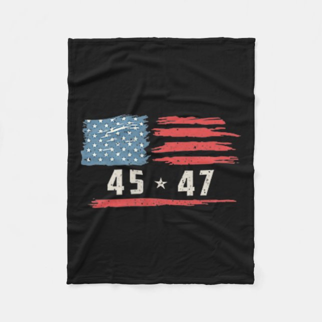 Funny Qr President Trump Dance Code 2 Side  Fleece Blanket (Front)