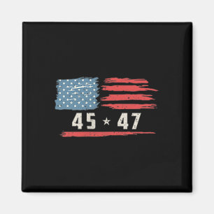 Funny Qr President Trump Dance Code 2 Side  Magnet