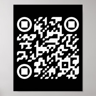 Funny Qr President Trump Dance Code 3 Poster