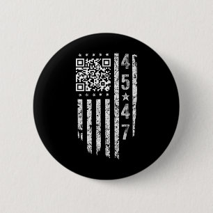 Funny Qr President Trump Dance Code Button