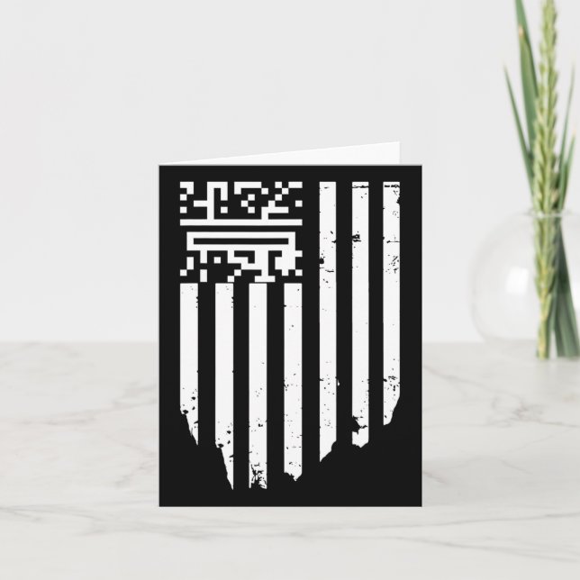 Funny Qr President Trump Dance Code  Card (Front)