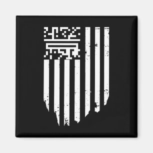 Funny Qr President Trump Dance Code Magnet