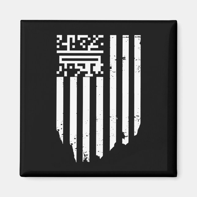 Funny Qr President Trump Dance Code  Magnet (Front)
