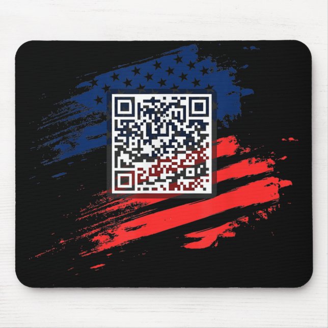 Funny Qr President Trump Dance Code  Mouse Pad (Front)