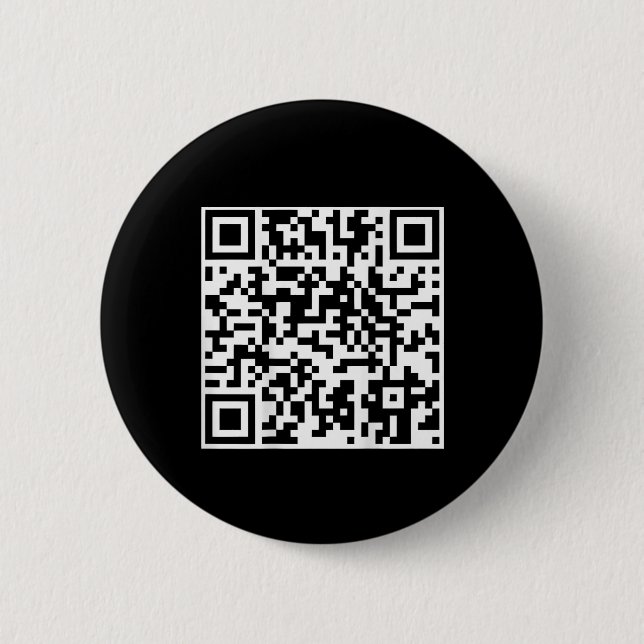 Funny Qr President Trump Dance Code (on Back)  Button (Front)
