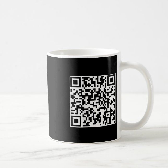 Funny Qr President Trump Dance Code (on Back)  Coffee Mug (Right)