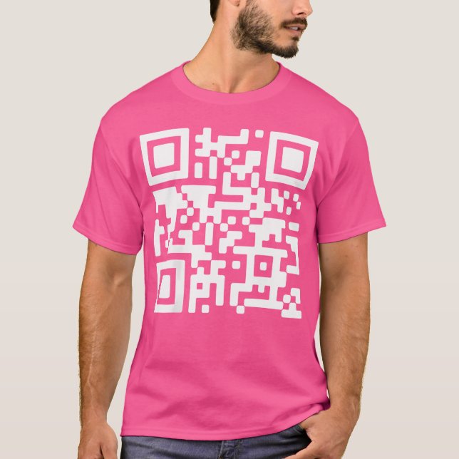 Funny Qr President Trump Dance Code (On Back) T-Shirt (Front)