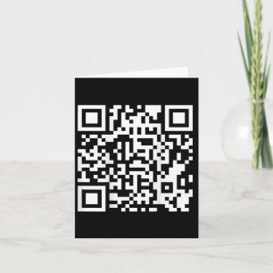 Funny Qr President Trump Dance Code (on Byck) 5  Card