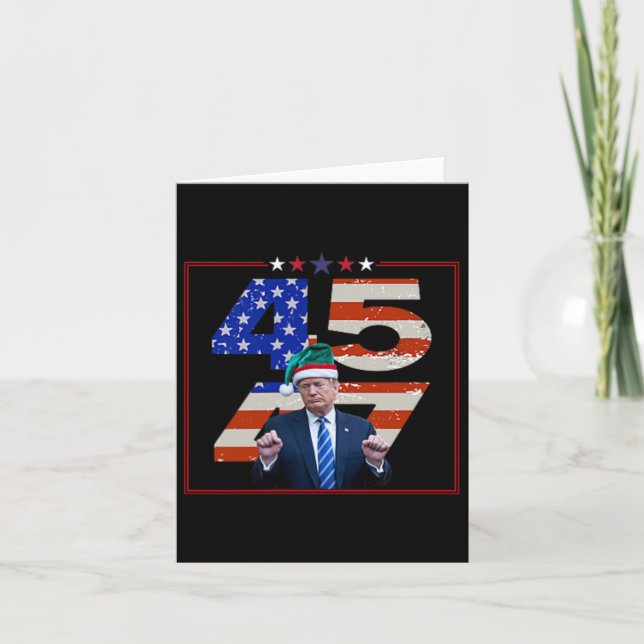 Funny Qr President Trump Dance Code (on Byck) 8  Card (Front)