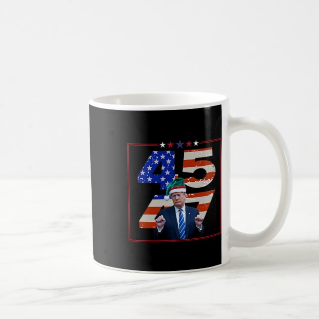 Funny Qr President Trump Dance Code (on Byck) 8  Coffee Mug (Right)