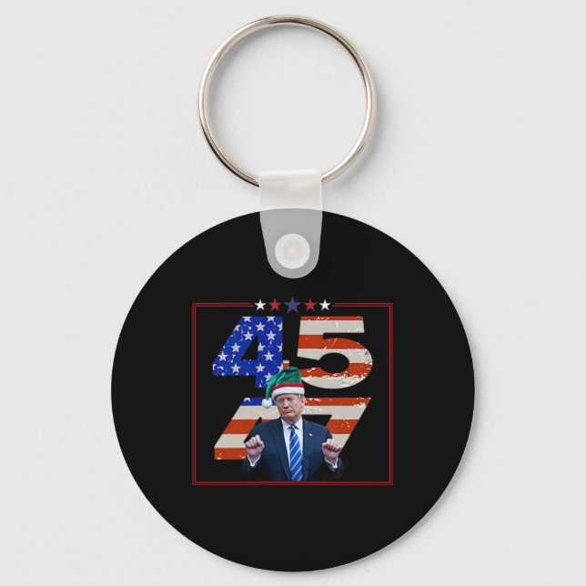 Funny Qr President Trump Dance Code (on Byck) 8  Keychain (Front)