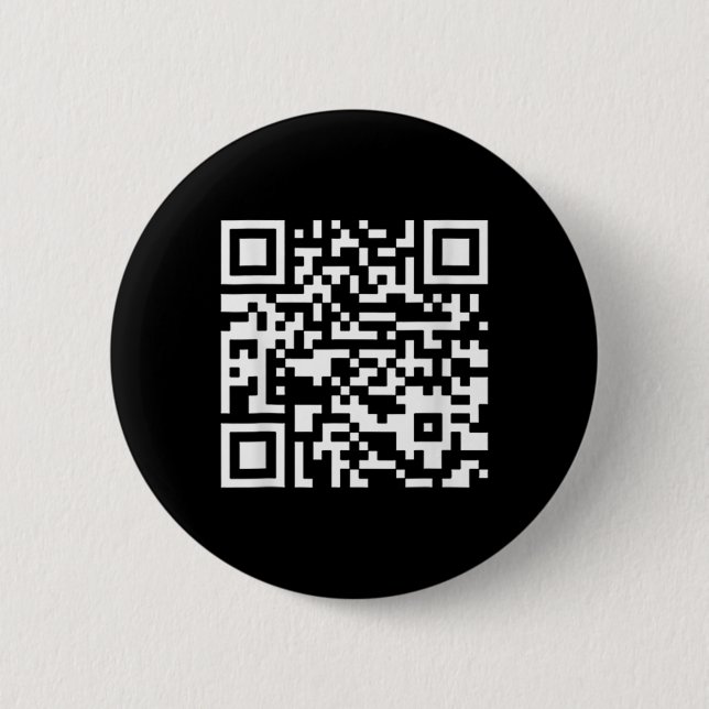 Funny Qr President Trump Dance Code (on Byck)  Button (Front)
