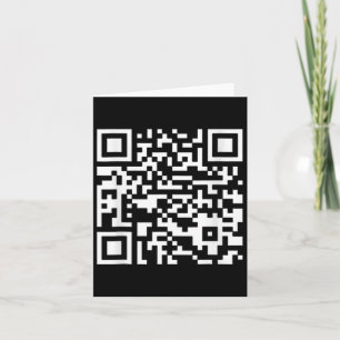 Funny Qr President Trump Dance Code (on Byck)  Card