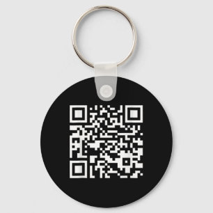 Funny Qr President Trump Dance Code (on Byck)  Keychain