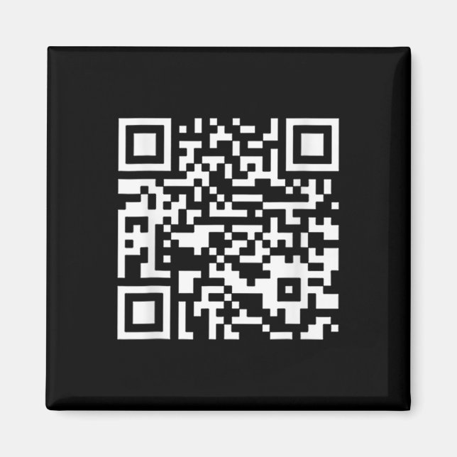 Funny Qr President Trump Dance Code (on Byck)  Magnet (Front)