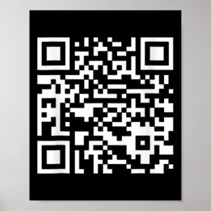 Funny Qr President Trump Dance Code (on Byck) Poster