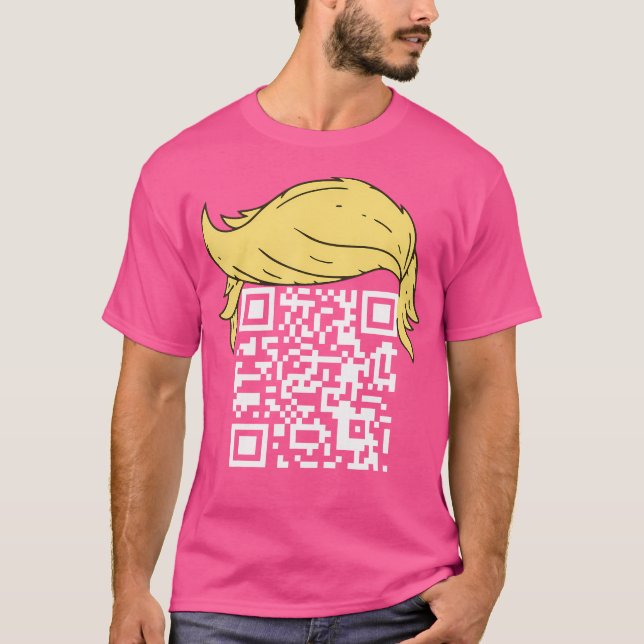 Funny Qr President Trump Dance Code T-Shirt (Front)