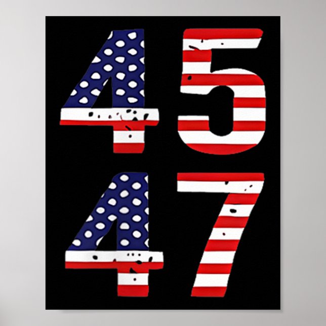 Funny Qr President Trump Dance Code Trump 45_47  Poster (Front)