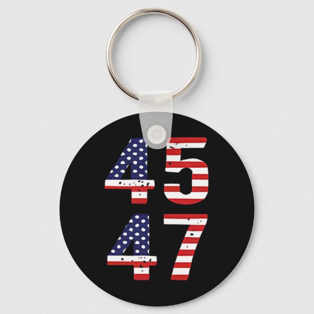 Funny Qr President Trump Dance Scan Me Code (on Ba Keychain (Front)