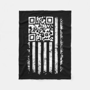 Funny Qr Scan Me President Trump 4547 Trump Dancin Fleece Blanket
