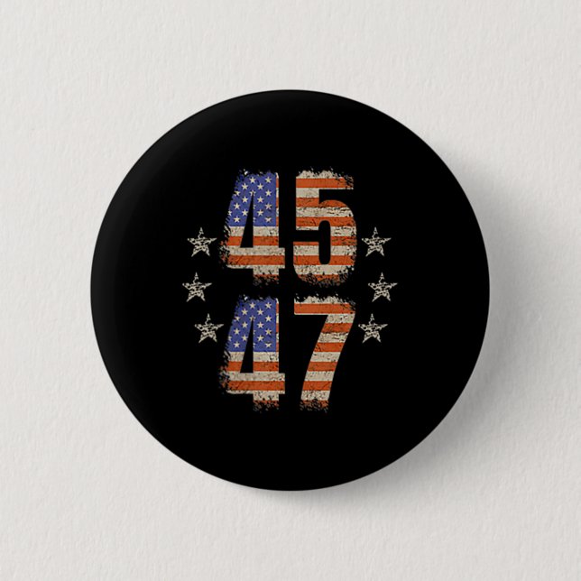 Funny Qr Trump 45 47 Trump Dancing Code Pocket Button (Front)
