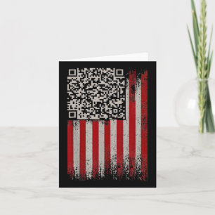 Funny Qr Trump Dancing Dance Code 1  Card