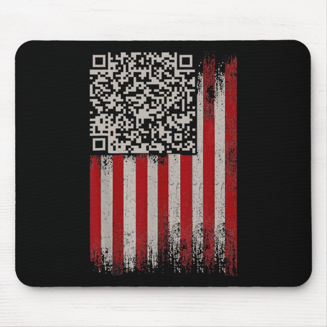 Funny Qr Trump Dancing Dance Code 1  Mouse Pad (Front)