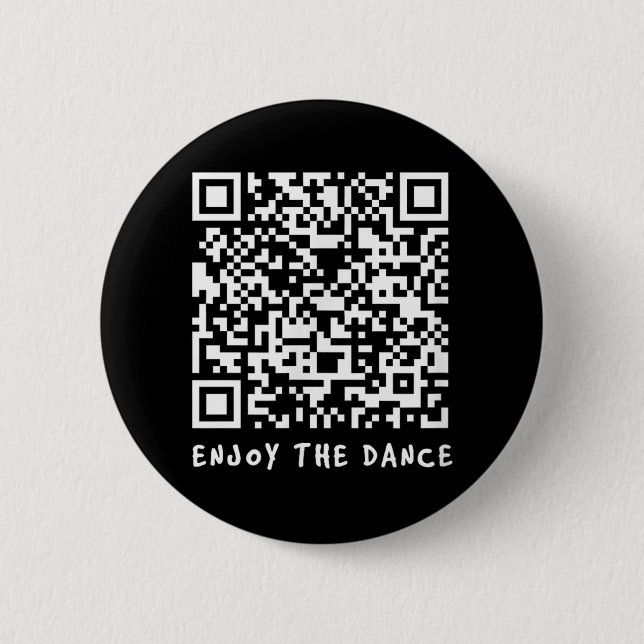 Funny Qr Trump Dancing Interactive Code _1  Button (Front)