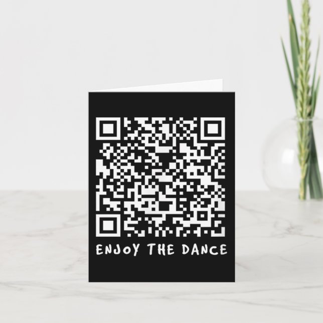 Funny Qr Trump Dancing Interactive Code _1  Card (Front)