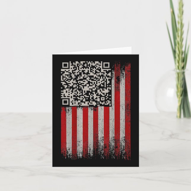 Funny Qr Trumps Dancing Dance Code  Card (Front)