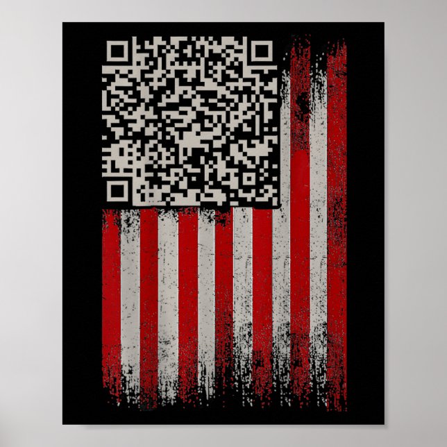 Funny Qr Trumps Dancing Dance Code  Poster (Front)
