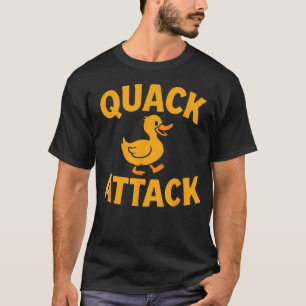 Funny Quack Attack Duck Retro Humor Cute T-Shirt