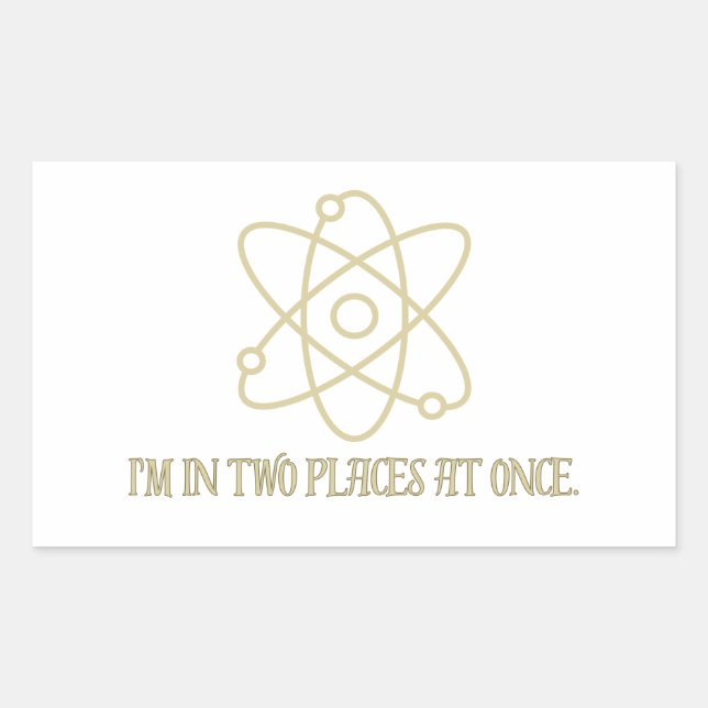 Funny Quantum Mechanics  Rectangular Sticker (Front)