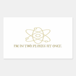 Funny Quantum Mechanics Rectangular Sticker
