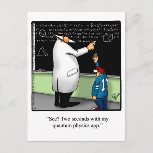 Physics Cartoons Postcards - No Minimum Quantity | Zazzle Physics Cartoons Postcards - No Minimum Quantity | Zazzle