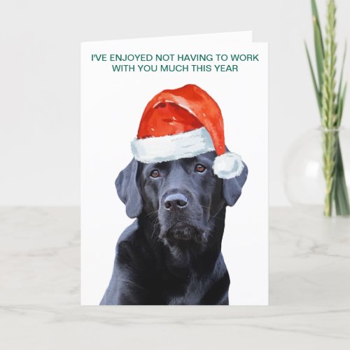 Funny Quarantine Christmas Covid Boss Coworker Holiday Card