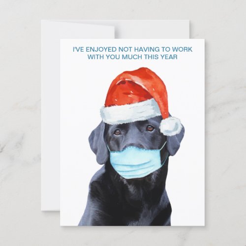 Funny Quarantine Coworker Covid Stay Home Boss Holiday Card