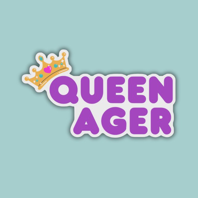 Funny Queen Ager Waterproof  Sticker (Creator Uploaded)