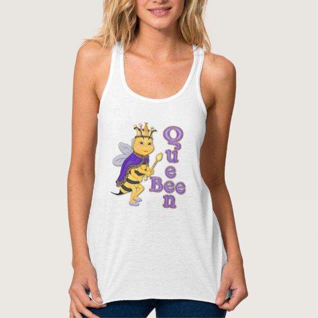 Funny Queen Bee Tank Top (Front)