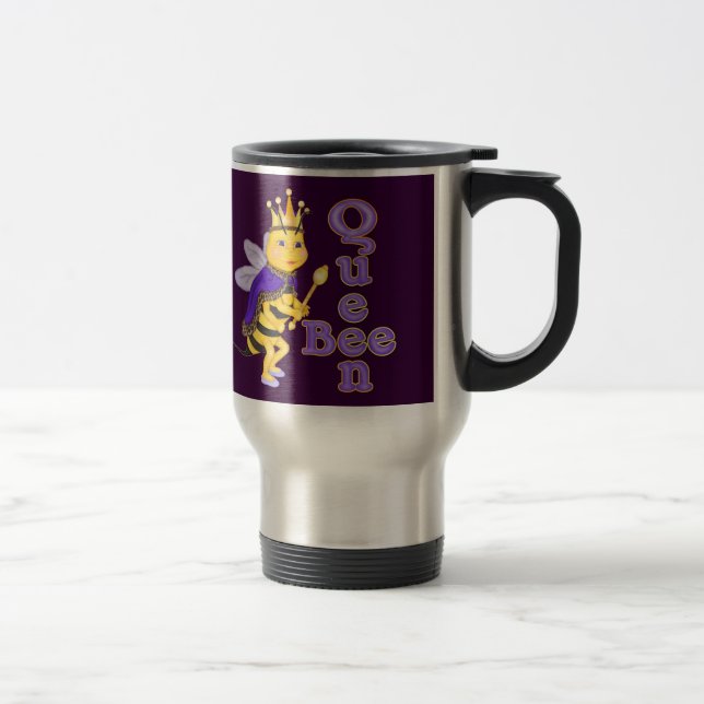 Funny Queen Bee Travel Mug (Right)