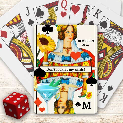 Funny Queen Cocktail Playing Cards Deck