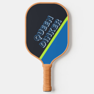 Funny Queen Dinker Custom Text Monogrammed Carbon Fiber Pickleball Paddle