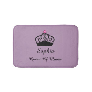 Funny Queen Monarchy Bathroom Mat