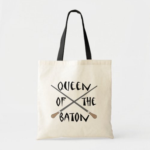 Funny Queen of the Baton Conductor Gift Tote Bag