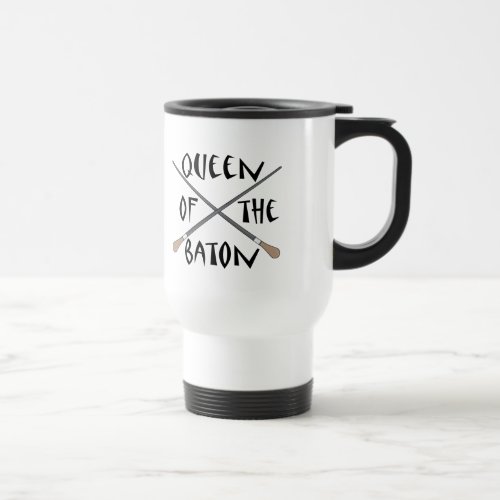 Funny Queen of the Baton Conductor Gift Travel Mug