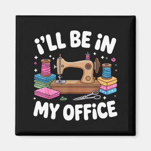 Funny Quilting Art For Men Women Cat Quilt Sewing Magnet